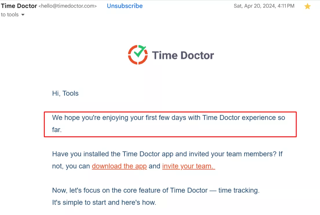 personalized email content