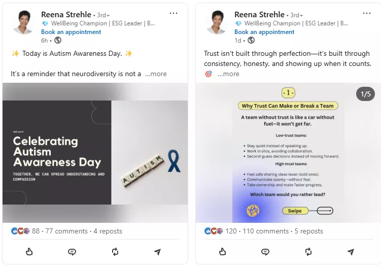 example of coaches who posts regularly