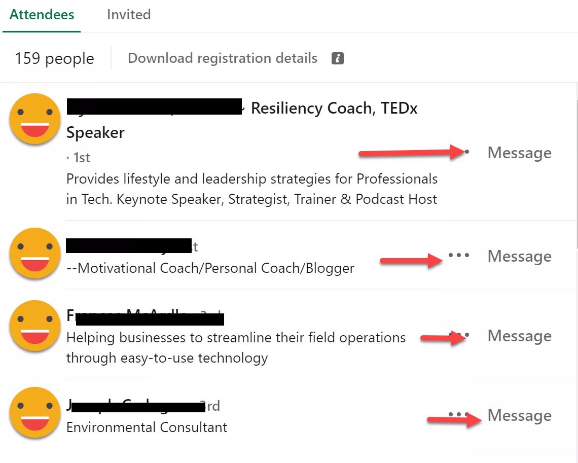 Example of linkedin webinar - promote and engage with attendees