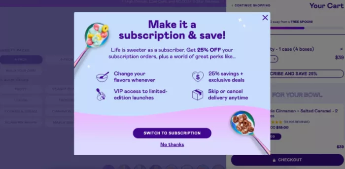 good copy for pop up upsell