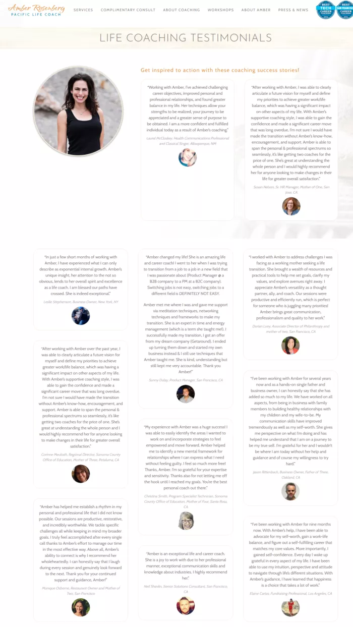 examples of testimonials and success stories