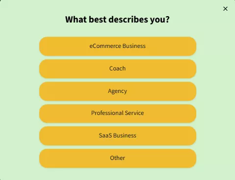 example of survey question - 1