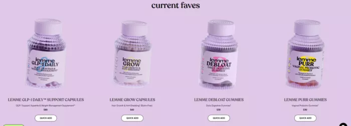 example of optimized product display - desktop