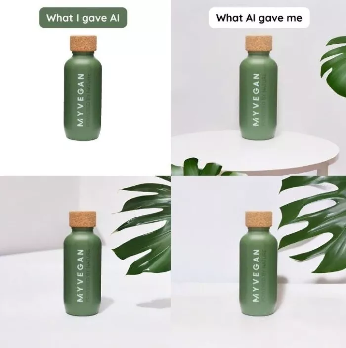 example of using AI in product photography