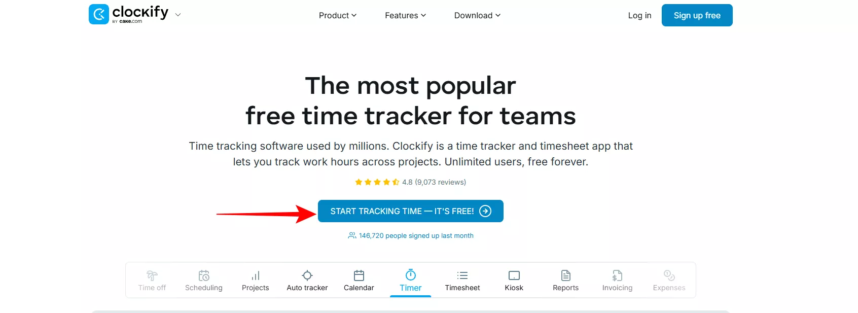 example of value first cta