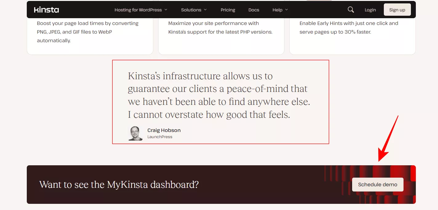 example of cta and social proof