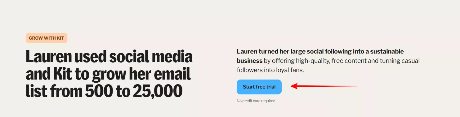 example from convertkit