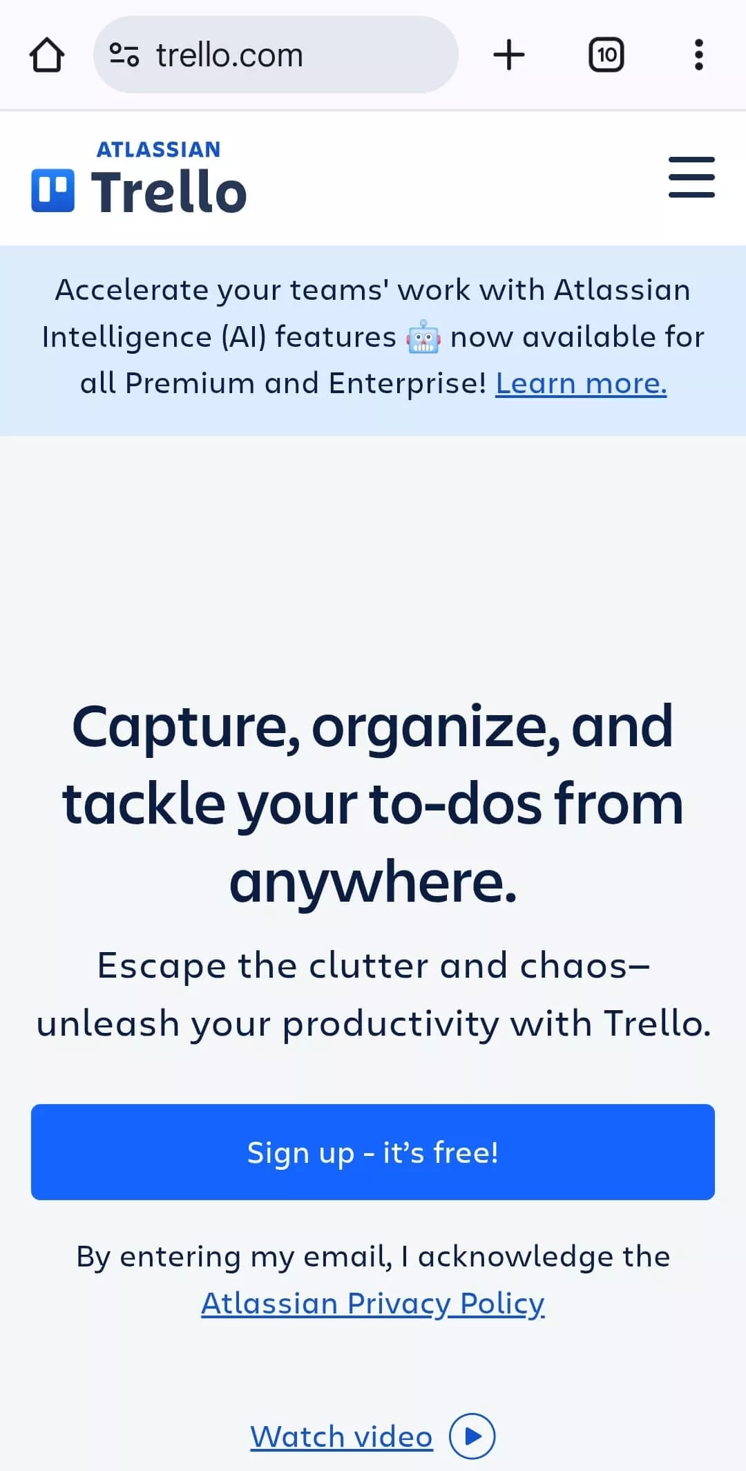 example of cta on mobile