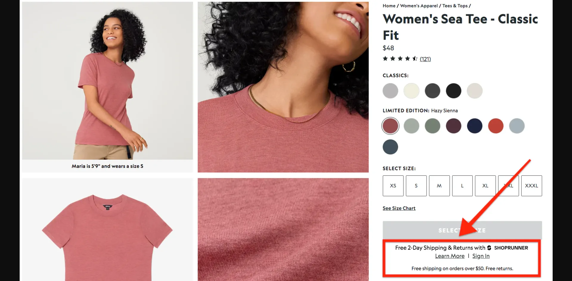 example of free shipping