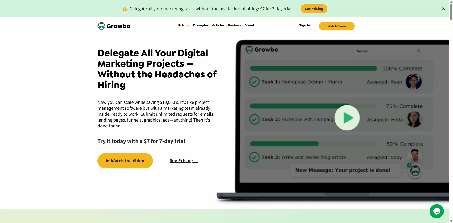 persuasion example success through pain point