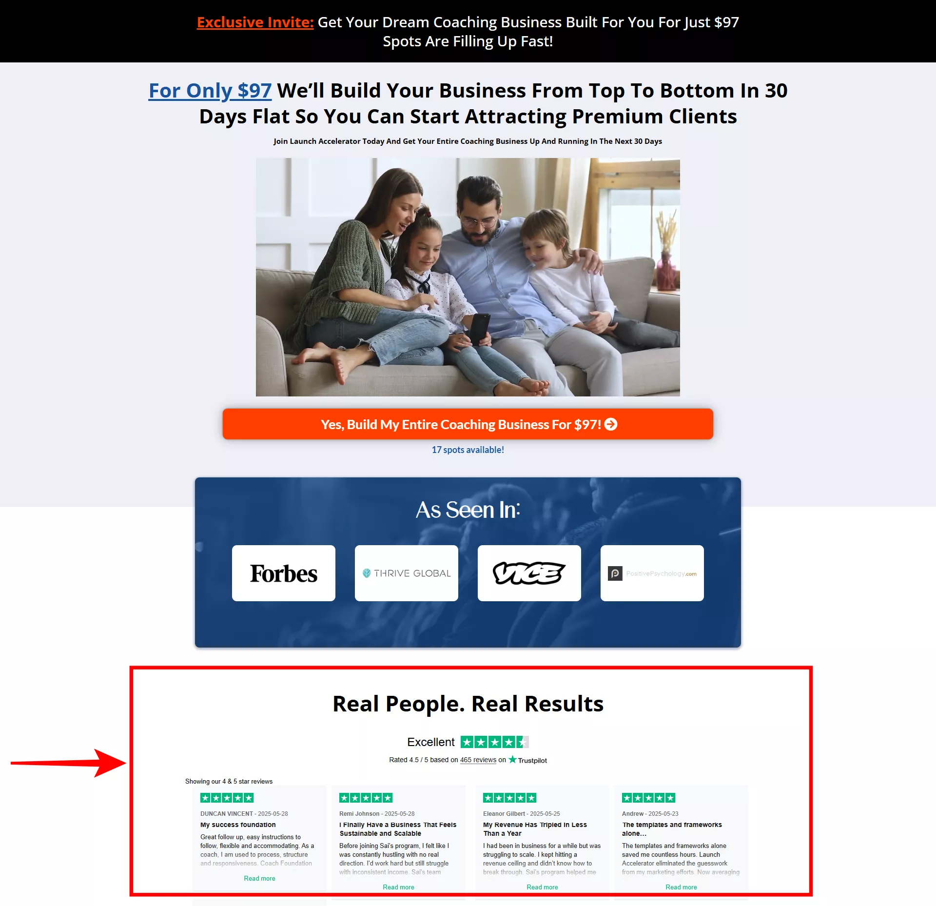 example of thank you with success stories