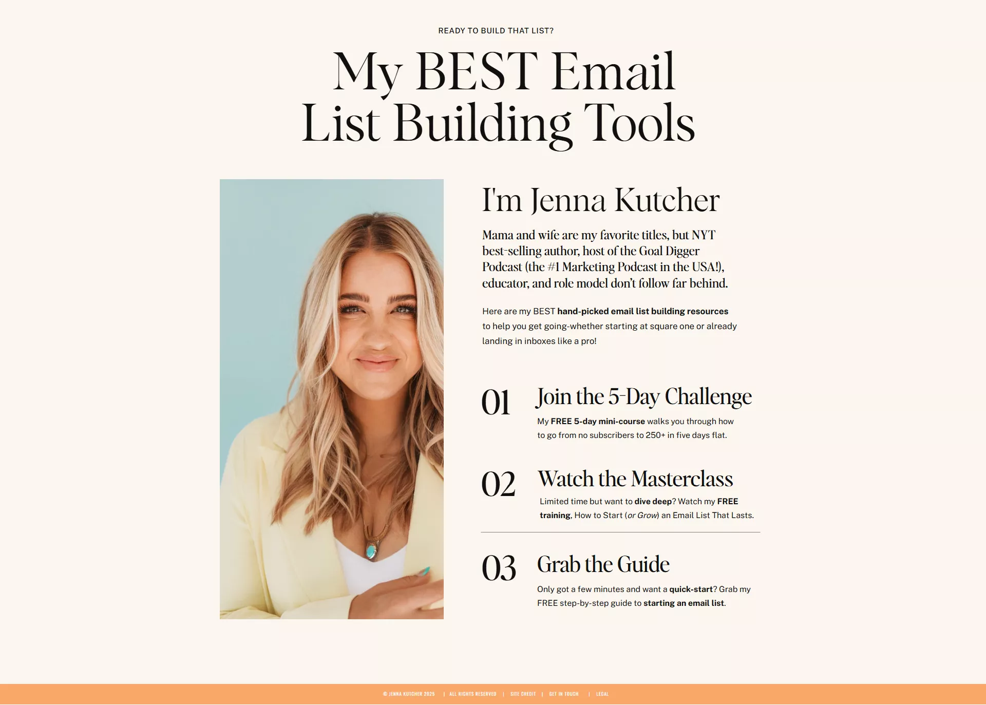 example of thank you page with next steps