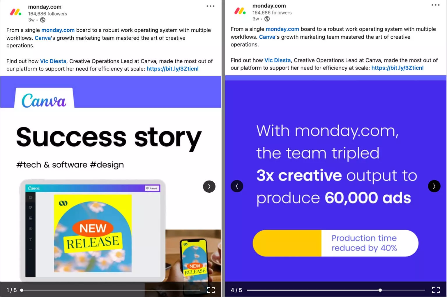 example of case study in carouse as social proof