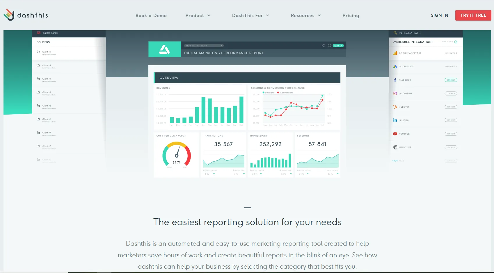dashthis.com - DashThis for Automated Client Reporting