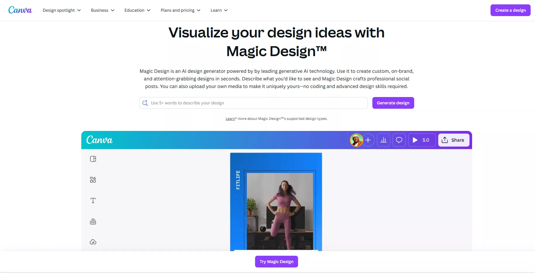 canva.com/magic-design/ - Canva Magic Design for Efficient Visual Production