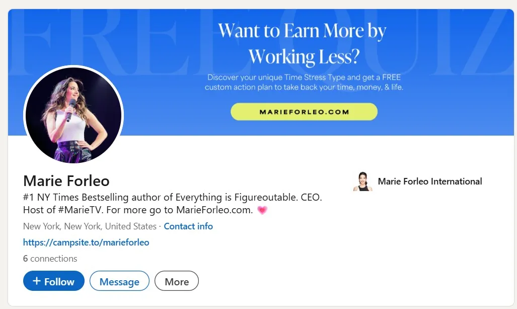 Marie Forleo LinkedIn - Choose Your Coaching Niche
