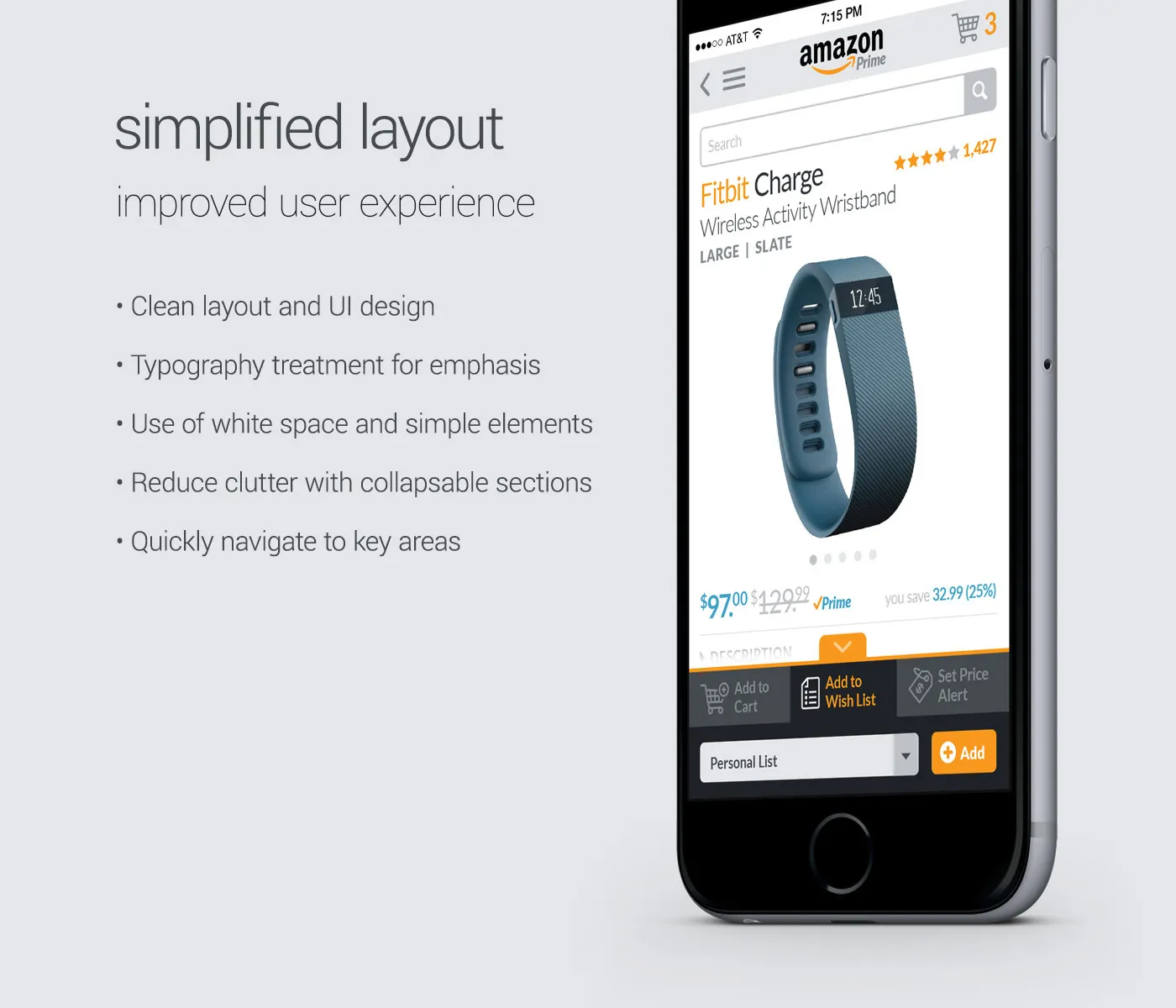 Amazon Mobile Layout
