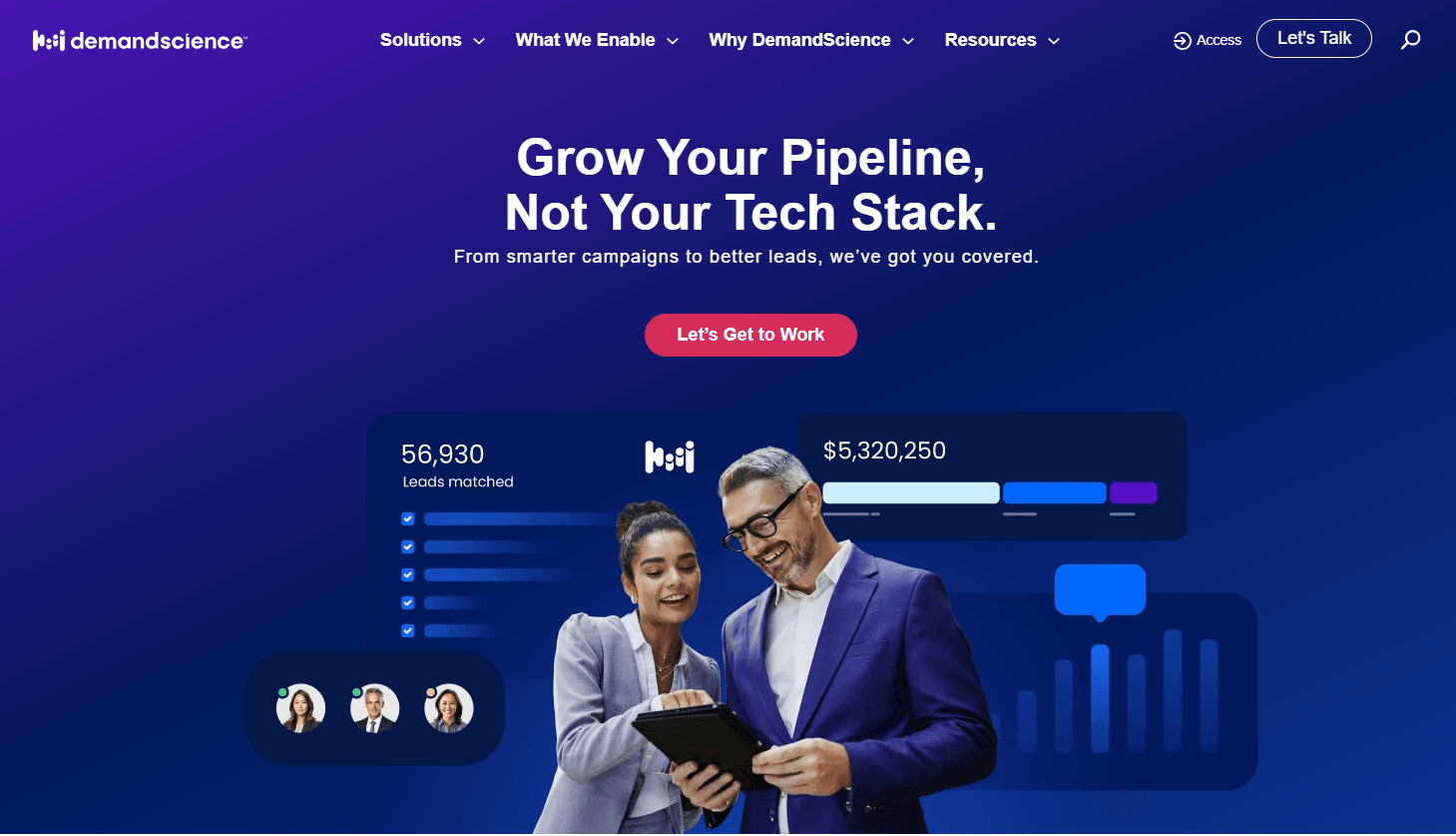 Demandscience website - terminus.com