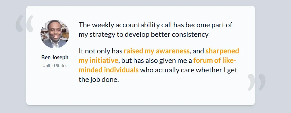 The Accountability Testimonial