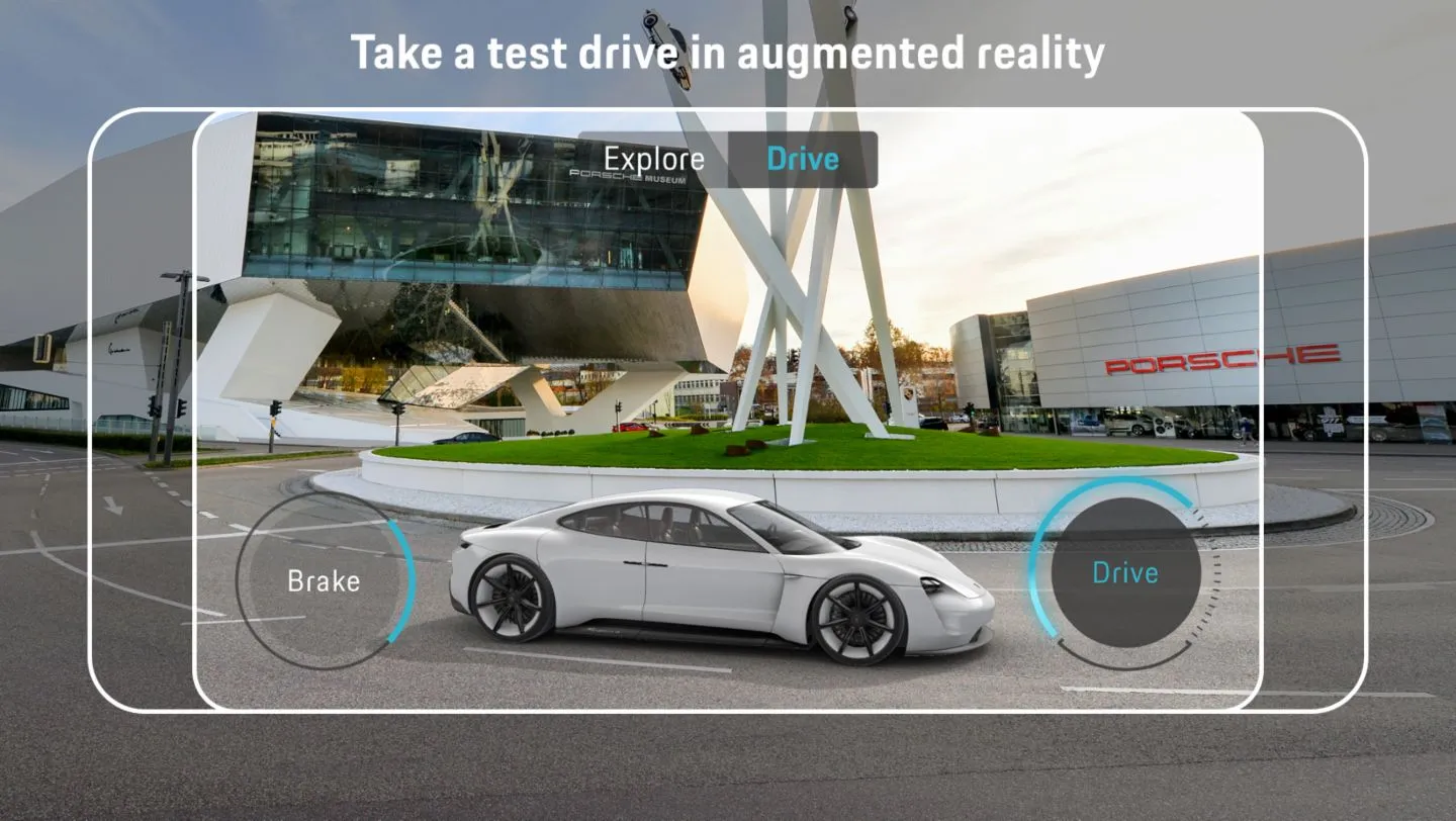 Porsche Test Drive in Augmented Reality