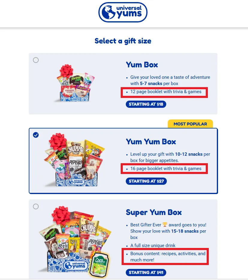 Universal Yums Subscription Marketing - Growbo