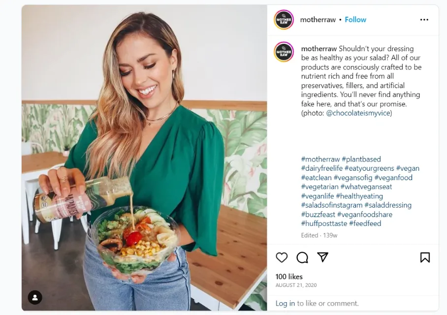 Mother Raw - Influencer Marketing for Ecommerce - Growbo