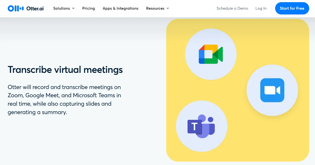 Otter.ai - Best AI Tools for Podcast Show Notes and Video Summaries - Growbo