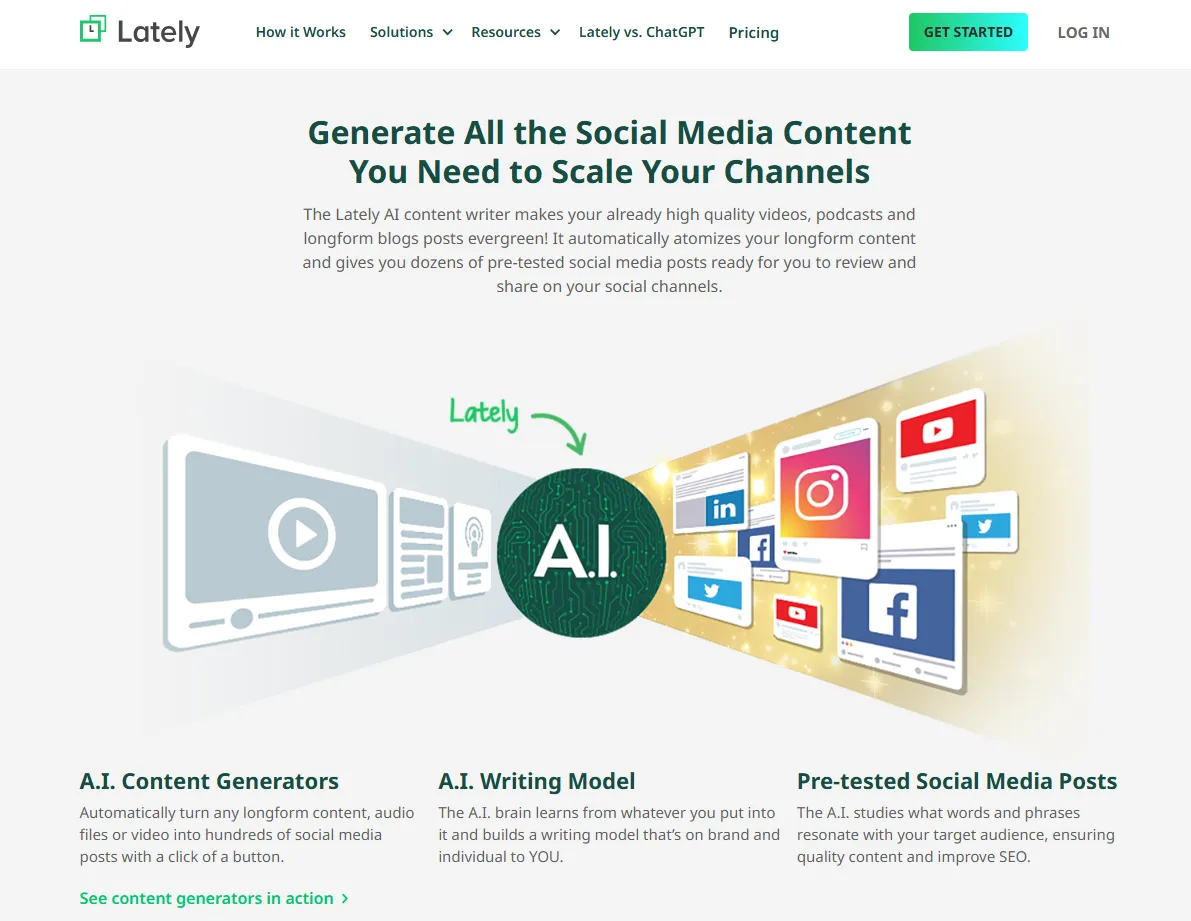 Lately.ai—Best AI Tools for Social Media Posts - Growbo