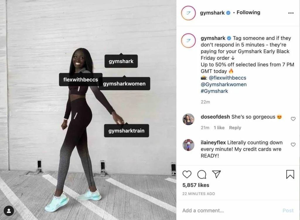 Gymshark User-Generated Content - Growbo