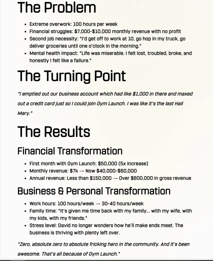 Gym Launch Case Study - Growbo